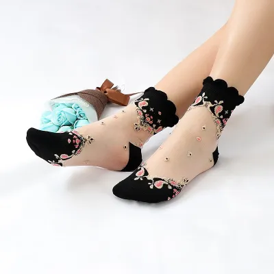 Stylish Designer Socks For Women (1 Pair)